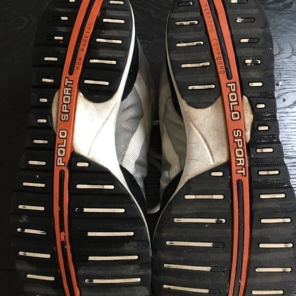 Polo Sport Sneakers White & Black Size 7.5 - Picture 3 of 3